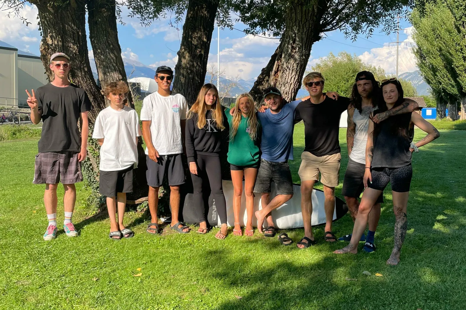 The crew on our first trip to Alaïa Bay
